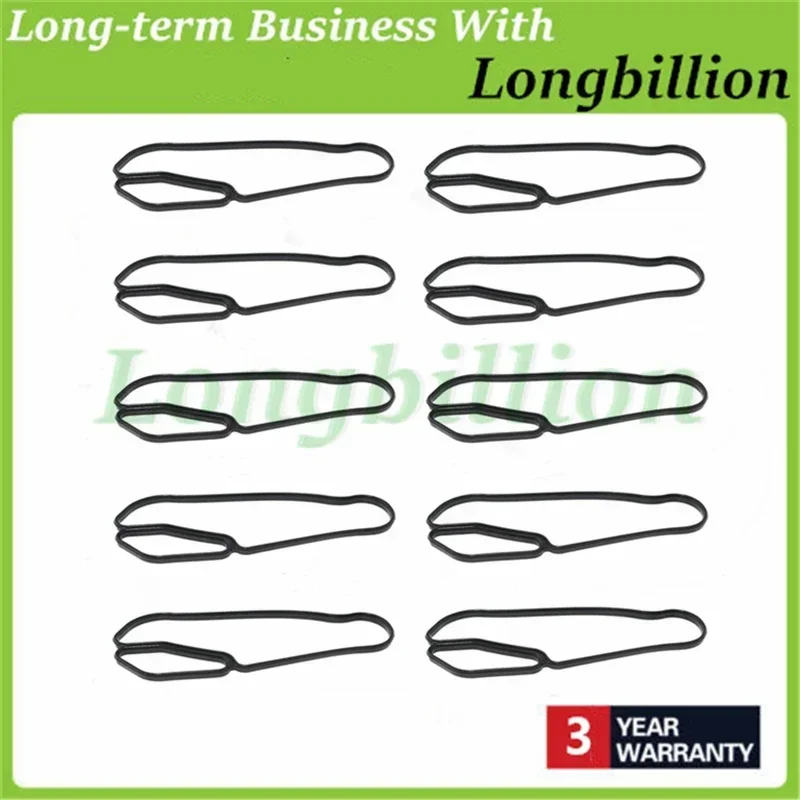 

10Pcs NEW Engine Oil Filter Housing Gasket Cooler Seal Set 11427525335 11428637820 for BM E60 E61 E70 E71 E82 E90