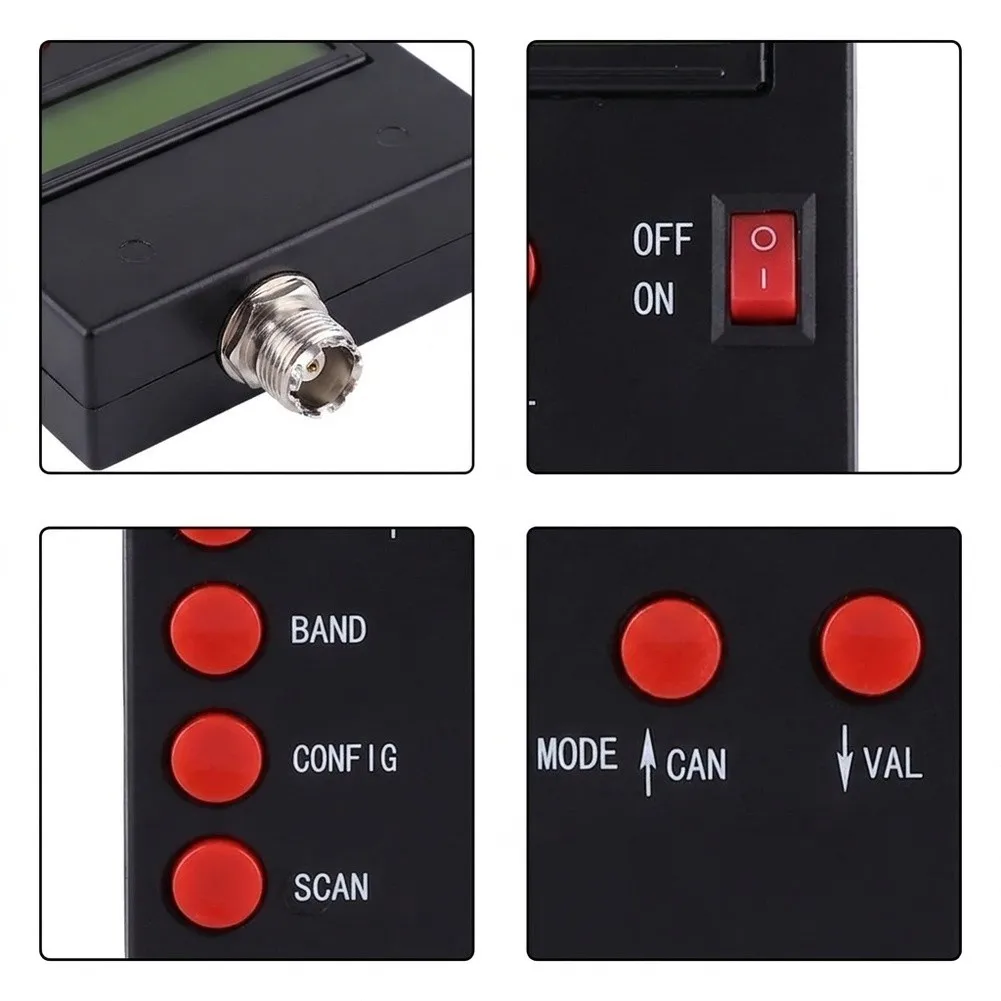 Portable Shortwave Analyzer SARK100 SWR Meter 50 Ohm Impedance Tester For Ham Radio HF VHF Signal Debugging Tool