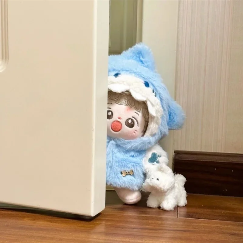 القرش الأسد الحيوانات الصغيرة بذلة 10cm20cm سمة خالية القطن دمية ملابس دمى Kawaii ملابس دمى استبدال فستان دمية
