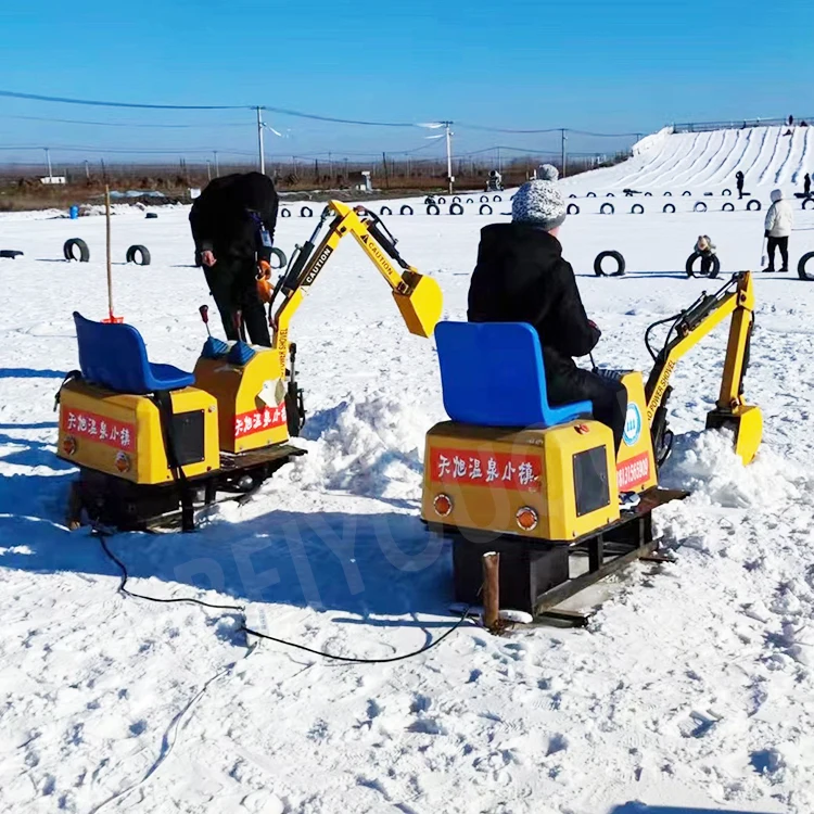 Factory Direct Sale Snowmobiles Mini Kids Excavator High Quality Snow Mobile Kids Excavator