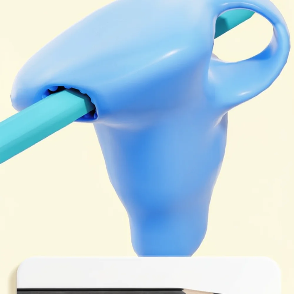 Soft Silicone Pencil Corrector For Students Writing Training Aid Ergonomic Posture Holder School Office Stationery