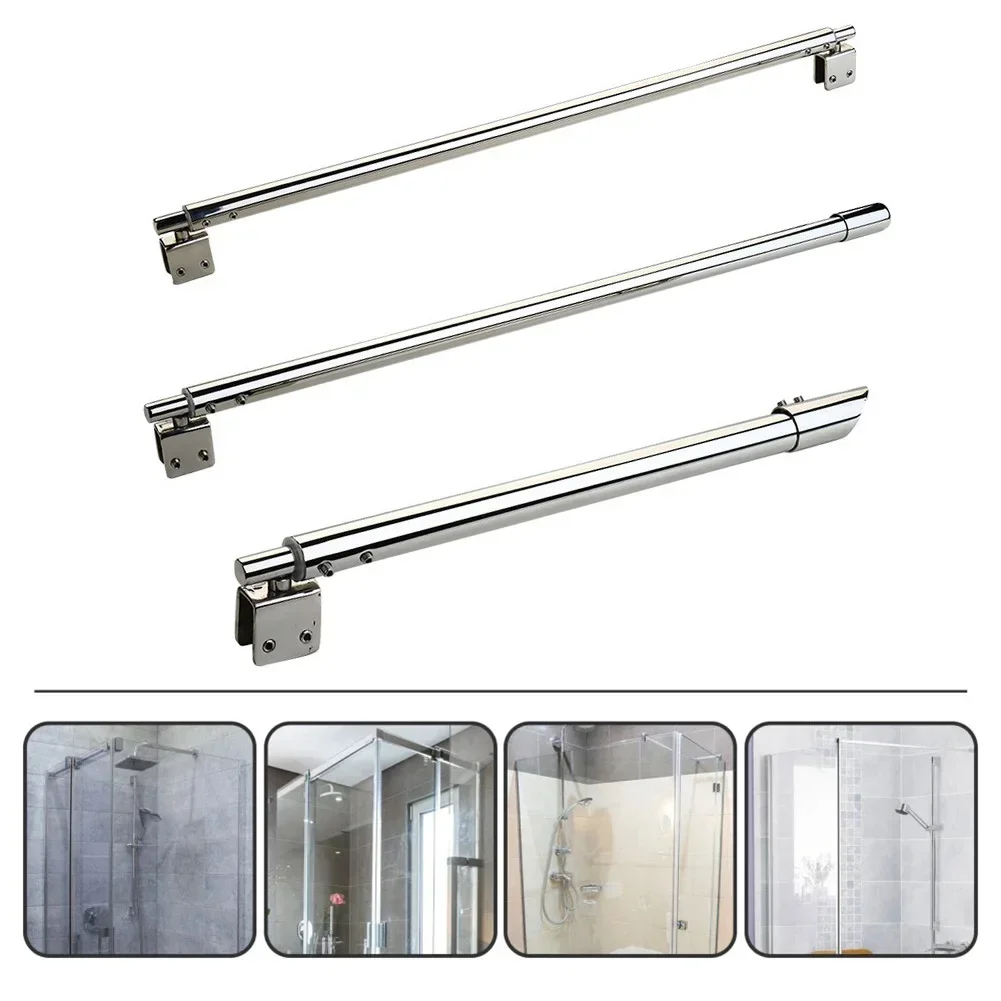 

Fixed Rod Clamp Shower Glass Door Clamp Compatible With 8-12mm Glass Enhanced Stability Shower Screen Installation