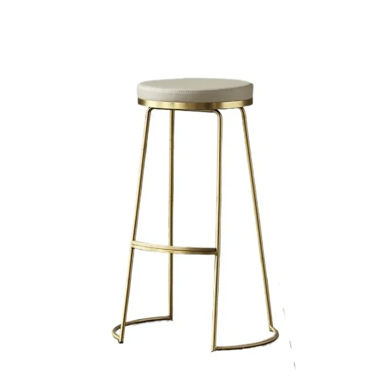 Commercial personality light luxury leisure bar stool solid designer wrought iron bar stool