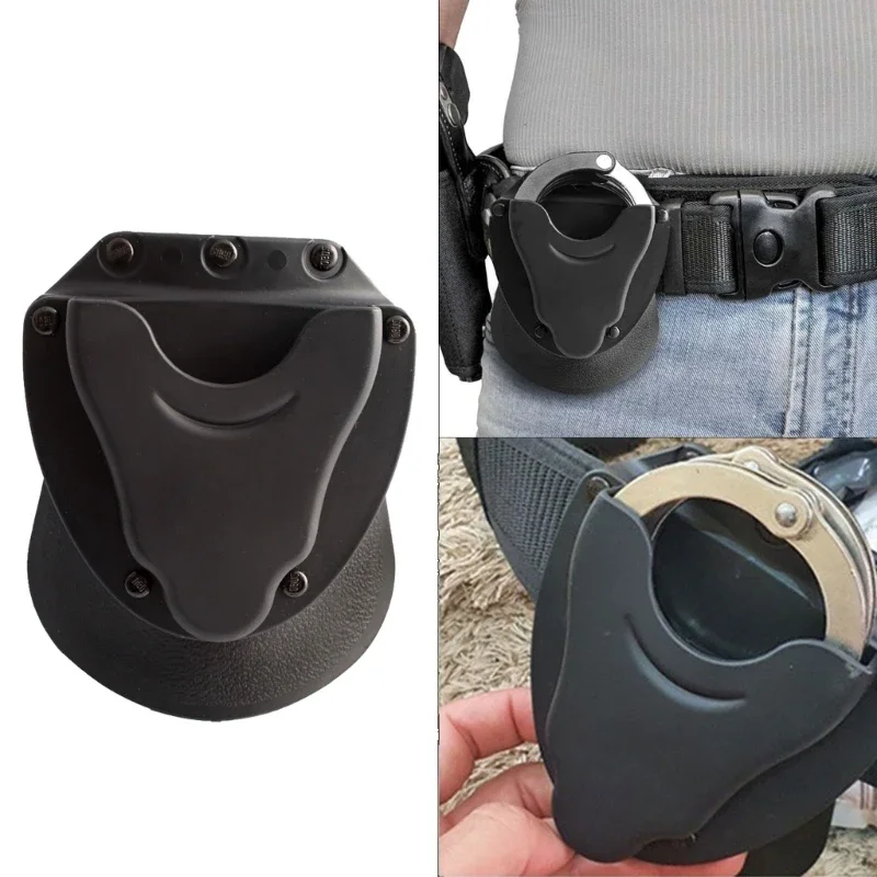 Handcuff Holder Plastic Tactic Polices Shackles Bag Belt Loop Secures for Hinged Handcuff Chain Handcuff 24BD