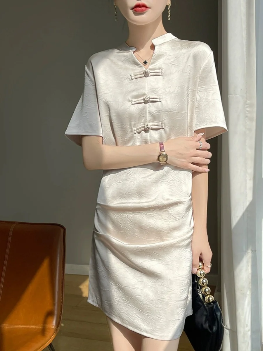 التخسيس ort تنورة الدكتور بلا شريط حرير الخصر Cinching الصينية Sle المرأة Faion الصيف أناقة صغيرة Bla Dr