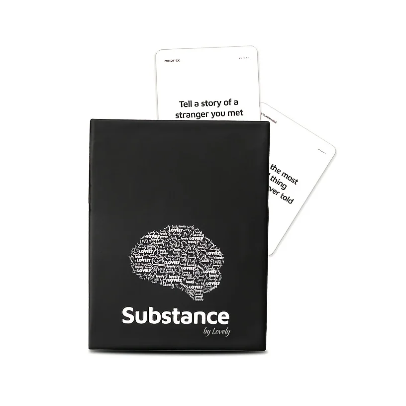 

Карточки для разговоров Substance-90: идеально подходят для игровых вечеров или свиданий! (2-6 игроков)