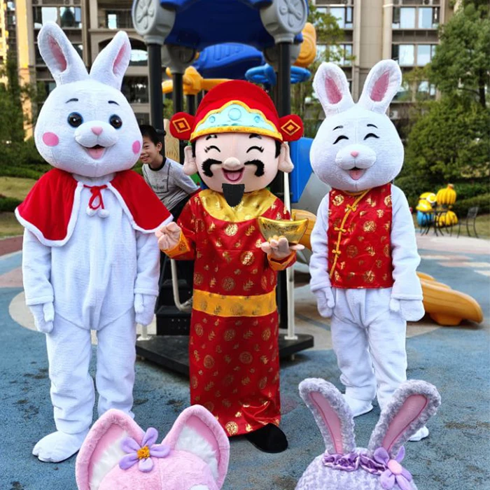 Rabbit Doll Costume Easter Rabbit Doll Costume New Year's Festive Large-scale Event Performance Costume