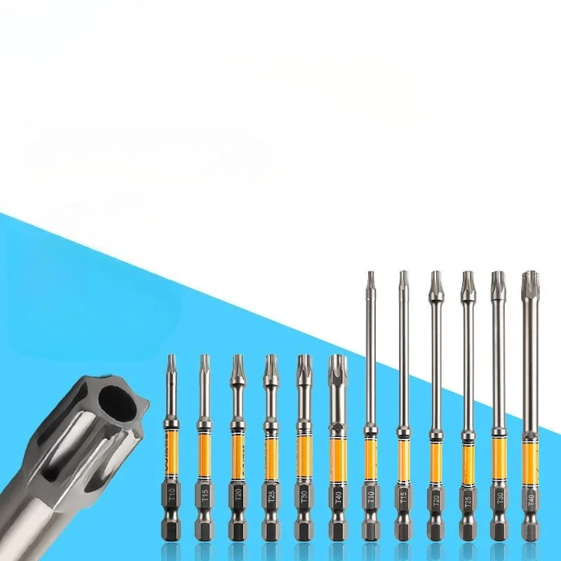 1 Pcs Round-hole Star-shaped Drill Bit Electric Punch Hole Drill Screwdriver Bits Multifunction Electrician Repair Tool Parts