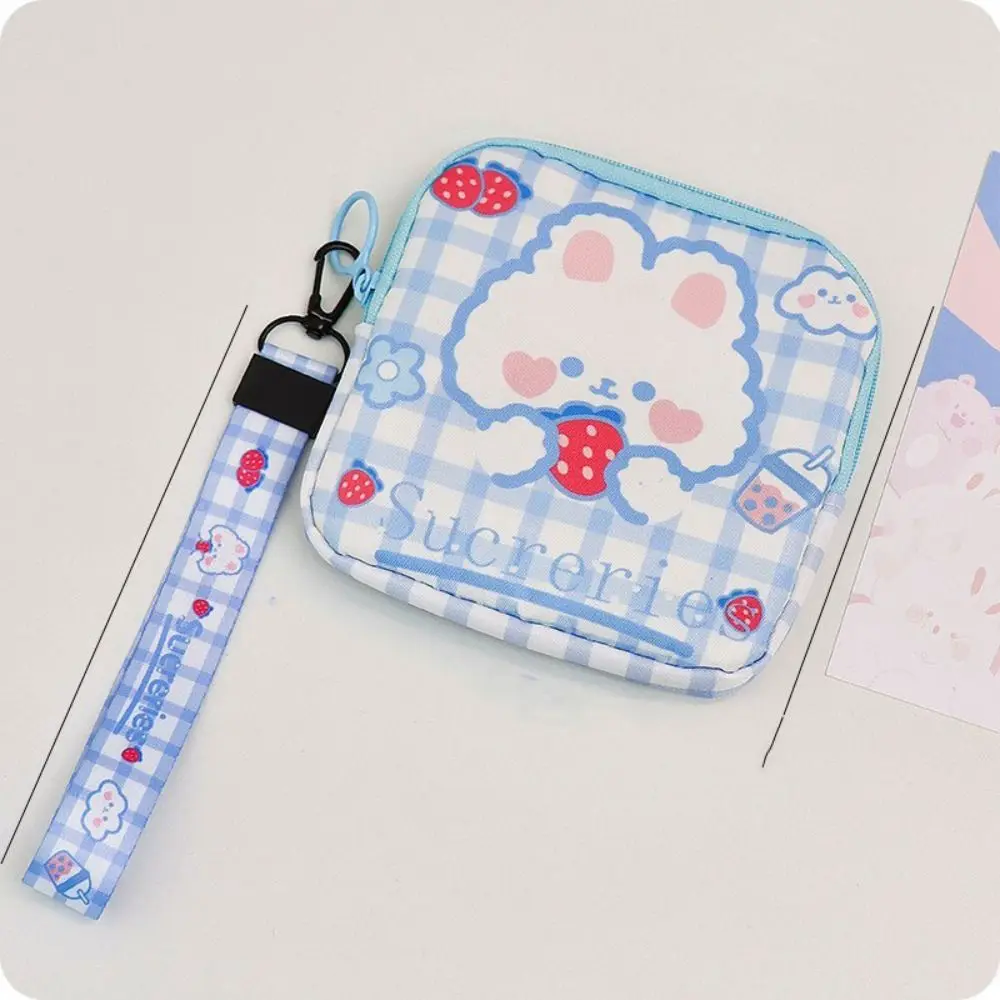 

Casual Cute Mini Cosmetic Bag Korean Style Cartoon Sanitary Napkin Storage Bag Sweet Cotton Cloth Makeup Bag Outdoor