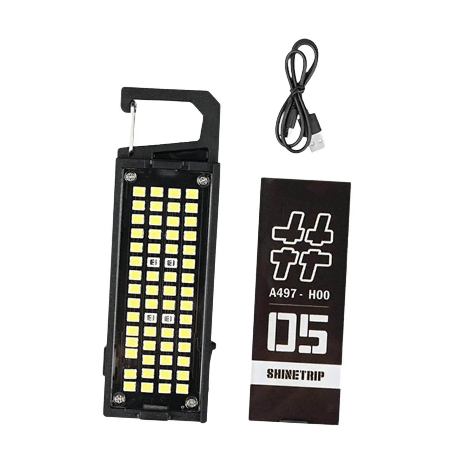 Backpack Hanging Light Torch Flashlight with Clip Hook Sign Light for Fishing