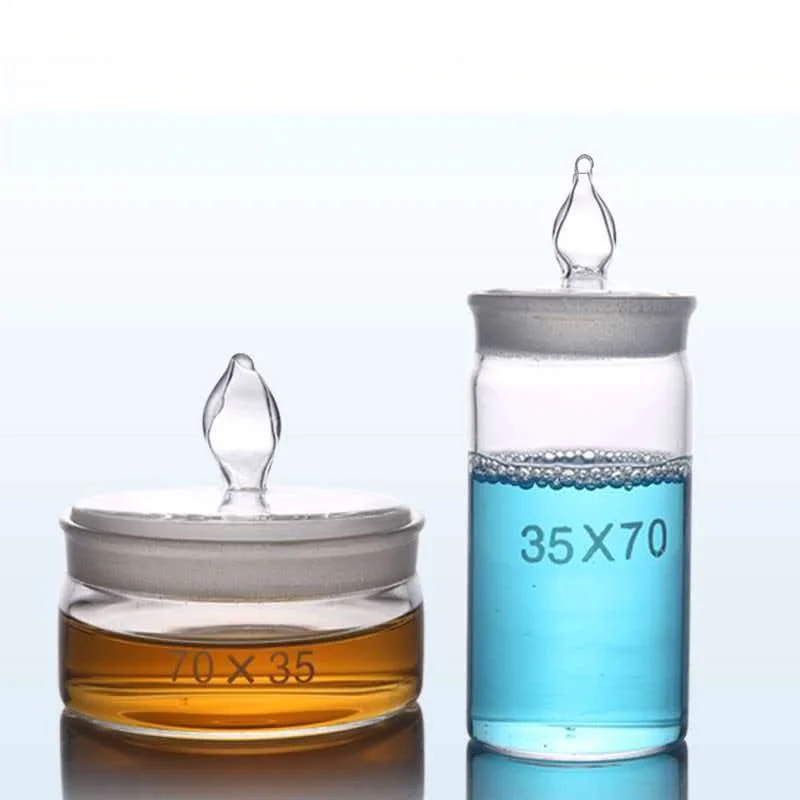 Weighing Bottle Flat Type High Type Weighing Dish 25 30 35 40 50 60 70mm Glass Instrument Chemical Laboratory Instrument Supplie