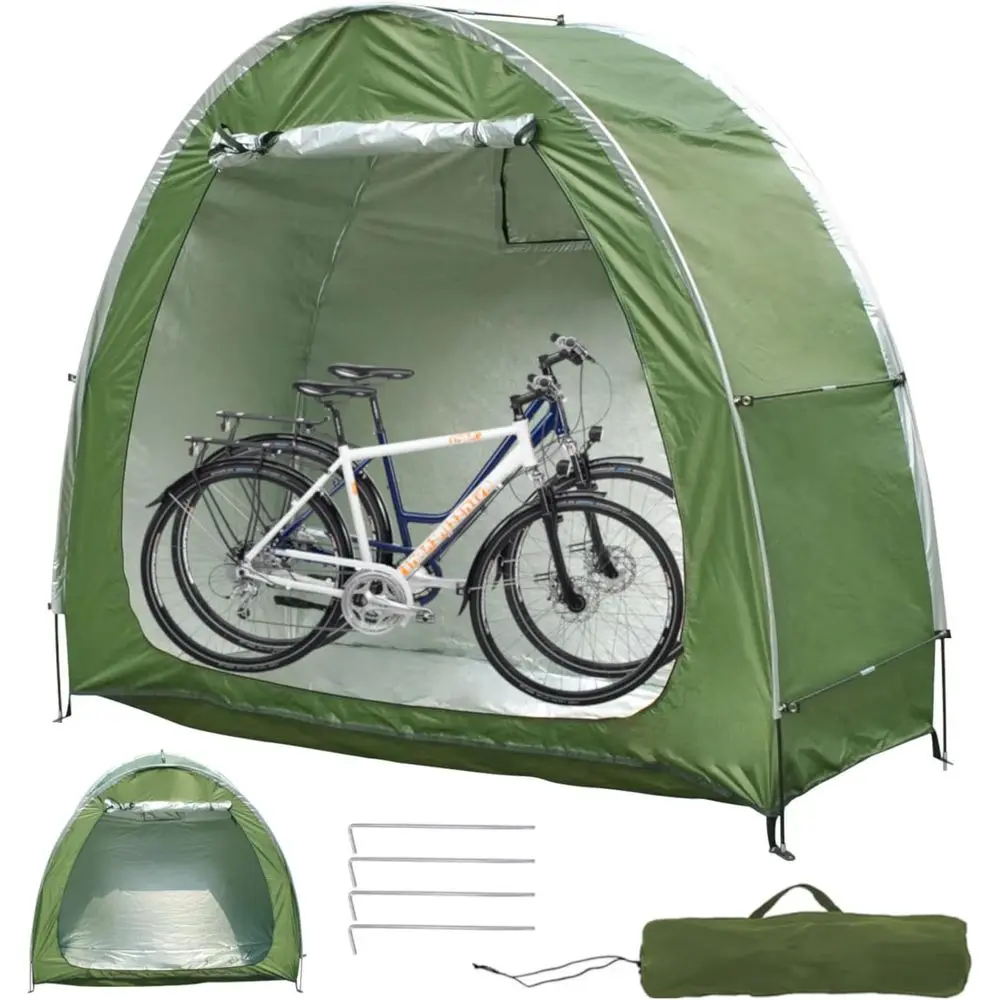 

Bike Tent Storage Shed or 2 Bikes Waterproo 210D rd abric, Outdoor ycle Cover Shelter with Window Design, Bike Storage Tent or H
