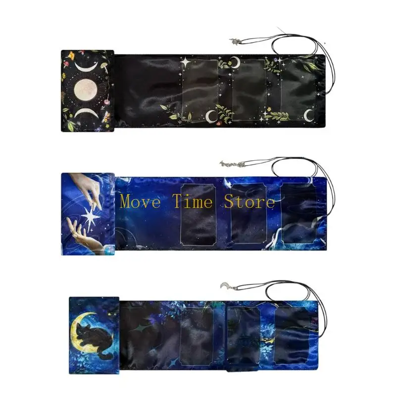 

92ME Держатель для карт Таро Сумка-органайзер для путешествий со шнурком для защиты карт