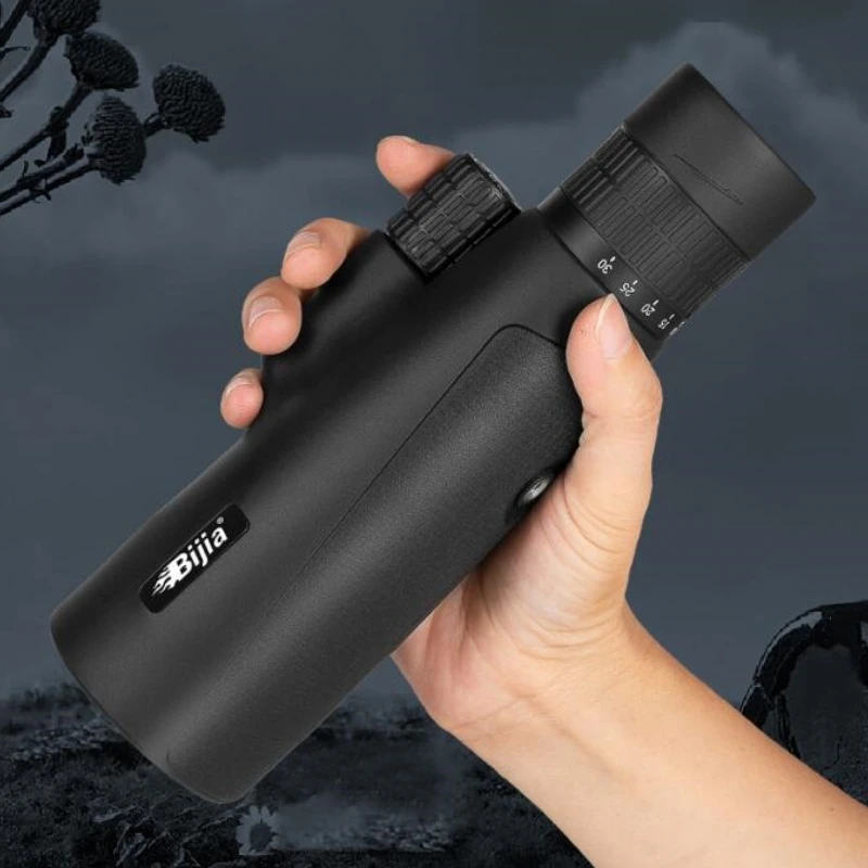 Bijia 10-30x50 Zoom Monocular Telescope High Magnification HD Low Light Night Vision Outdoor Concert Photography Telescope