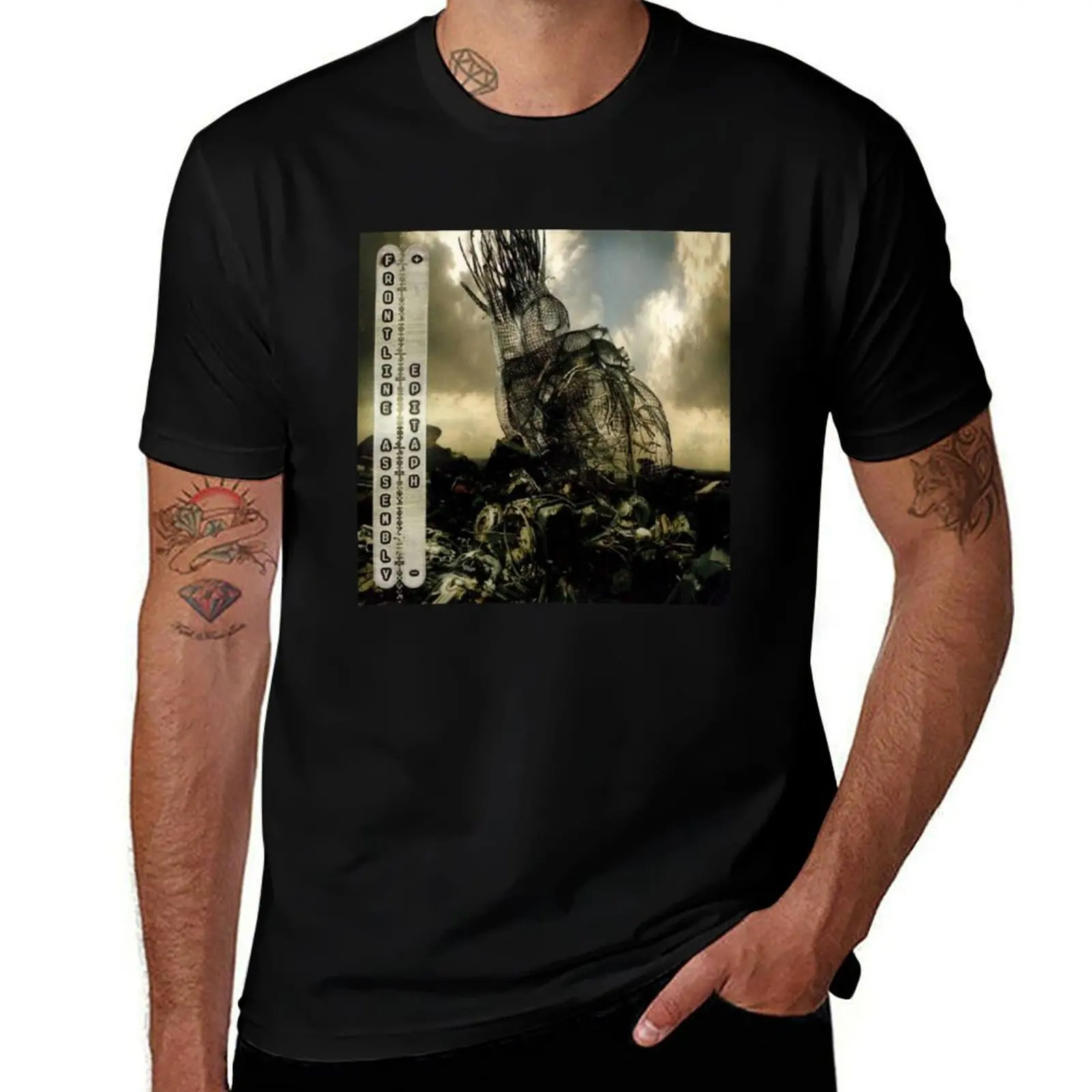 FRONT LINE ASSEMBLY MUSIC SRTWORK T-Shirt Big and Tall Short Sleeve Tee T-Shirt
