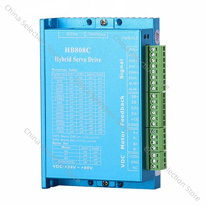 HB808C Nema 17 23 24 AC18-80V 2 phase Closed Loop Stepper Motor Driver  for 42 /57/ 60 motor