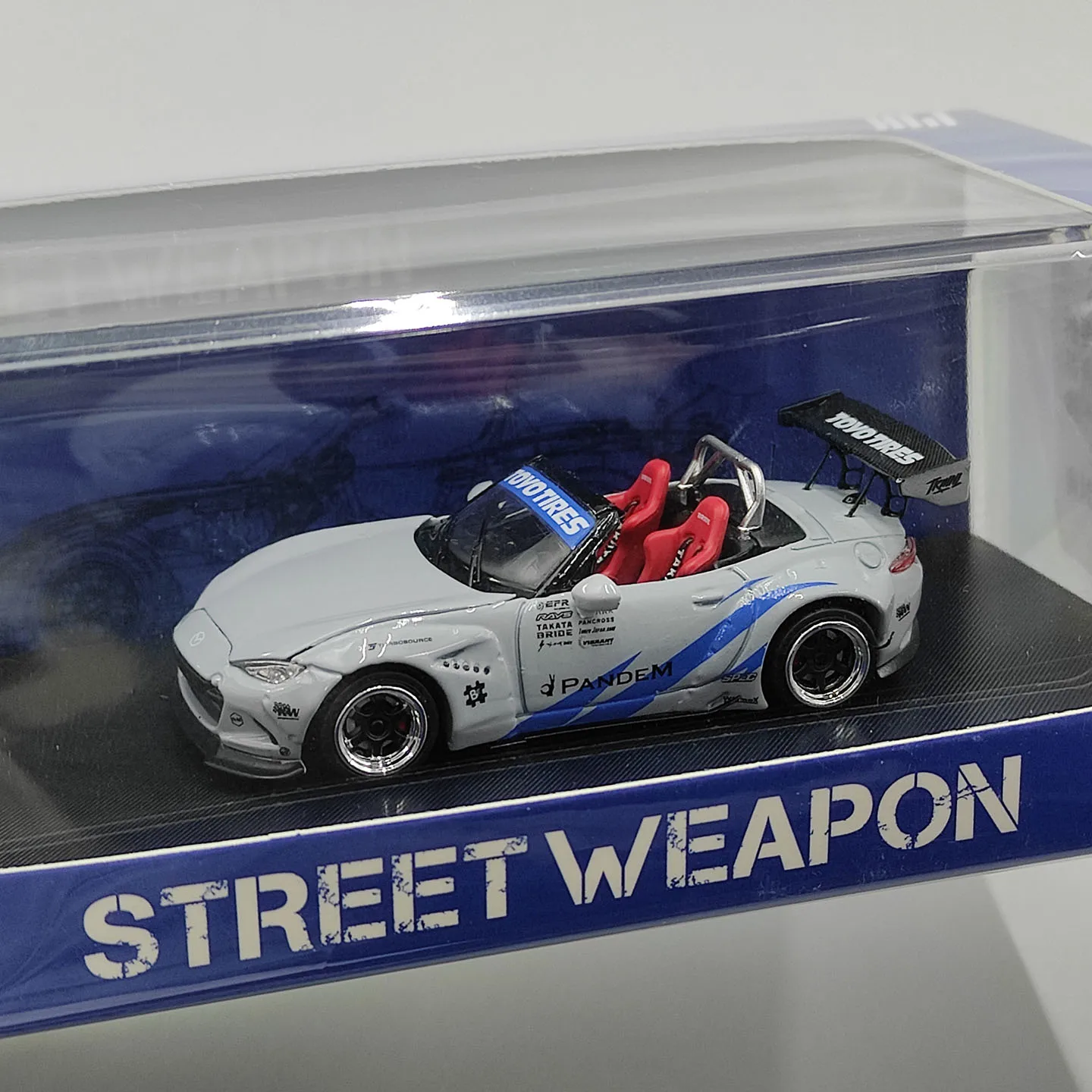 Diecast STREET WIEAPON 1:64 Scale Rocket Rabbit MX-5 Modified Alloy Car Model