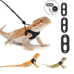 1 Set Lizard Leash Adjustable Soft Reptile Chest Strap Comfortable Pet Reptile Bearded Dragon Carrier Pet Supplies