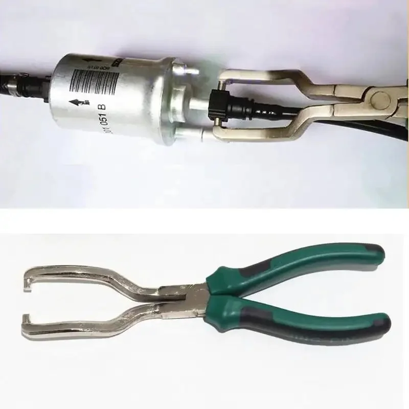 

1pc Car Petrol Hose Connector Pliers Car Fuel Hose Removal Pliers Filter Quick Coupler Clamps Fuel Hose Snap Tool Auto Supplies