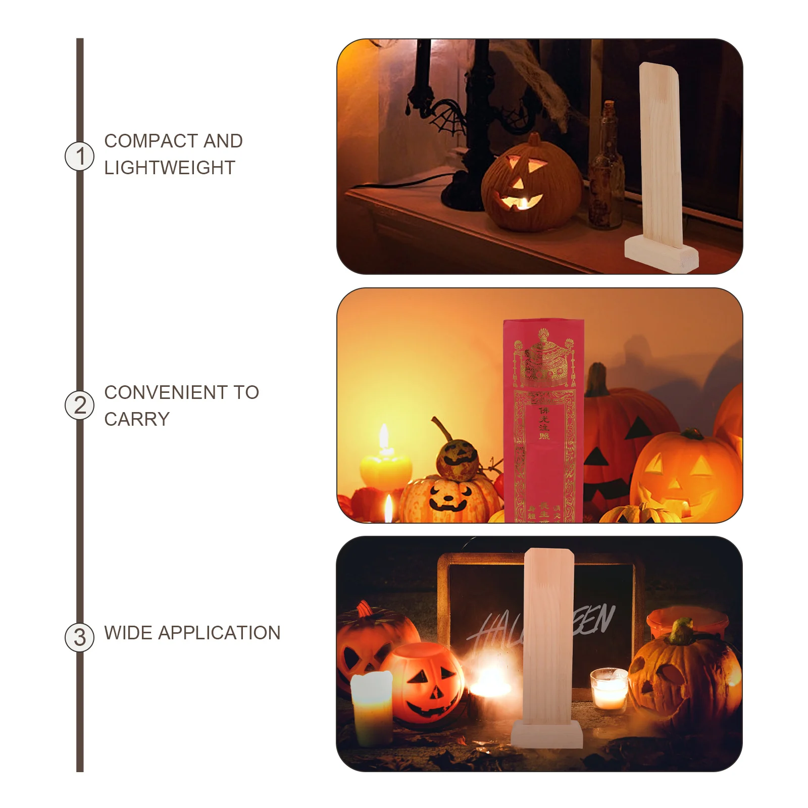 

Ancestor Memorial Tablet Wooden Halloween Prop For Haunted Decor Festival Party Supply Day Of The Dead Decor Wooden Plaque