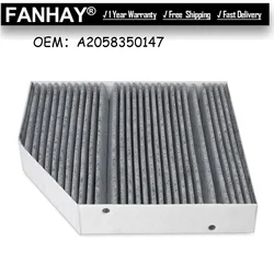 Car Cabin Air Filter For Mercedes-Benz GLC X253 2015-2022 GLC 200 250 300 220d 250d 300d 350e 43 63 S A2058350147 A1668300218