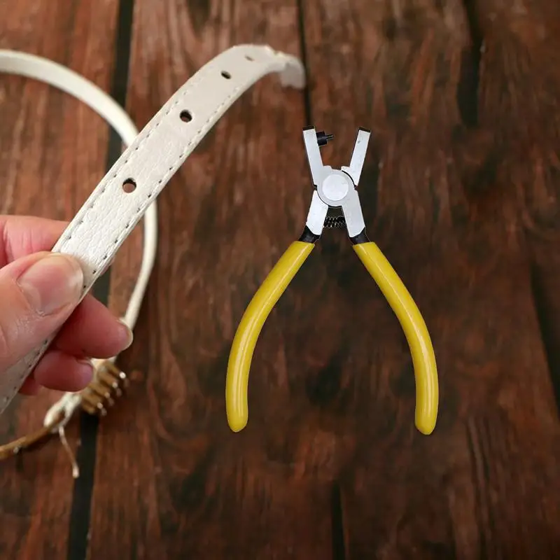 เครื่องมือเจาะรูเข็มขัดสายรัดมือสายนาฬิกาข้อมือเครื่องมือ5นิ้วเครื่องมือสำหรับเข็มขัดสายนาฬิกาข้อมือ S ปลอกคอสุนัขอานรองเท้าผ้า