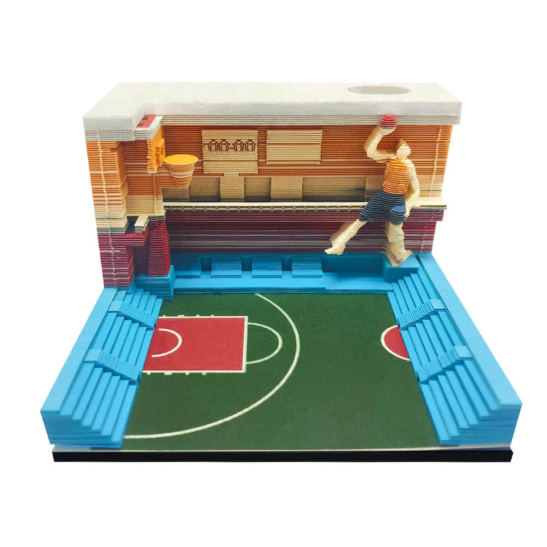 160Pcs Omoshiroi Block Desktop Basketball Design Toys Kids Birthday Party Favors Supplies Basketball Memo Pad Party Gifts