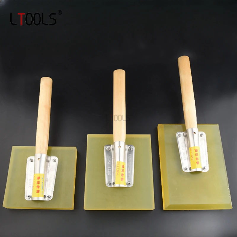 

Tile Tapping Board Bricklayer Flatten The Rubber Clapper Board Ceramic Tile Laying Tools Rubber Hammer Household Decoration Tool