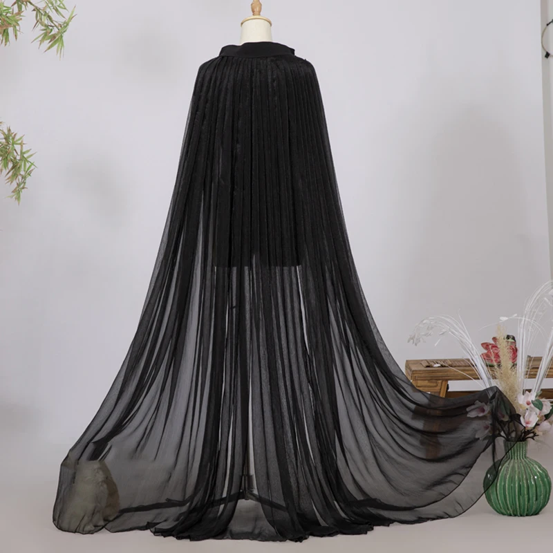 Women Elegant Hanfu Cape Fairy Feather Cape Traditional Chinese Style Tang Song Dynasty Long Cloak Ancient Cosplay Costume