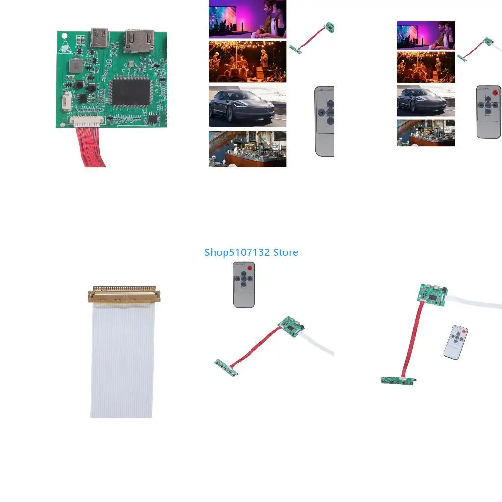 87HD eDP LCD Driver Board Not Need Software for 10-17.3Inch Screens Easy Installation Multi Resolution Support