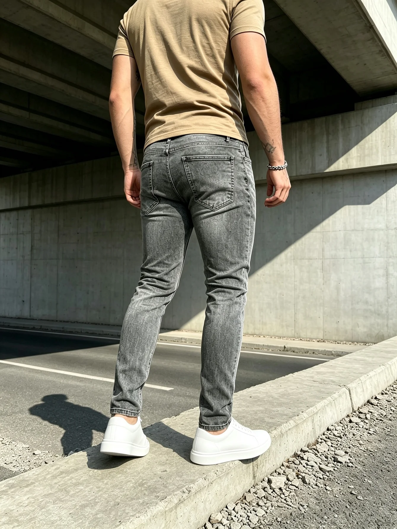 Cool Skate Y2K Trendy American Street Scratched Straight Denim Pants Skin-Friendly Soft Denim Timeless Street Style, Great Birth