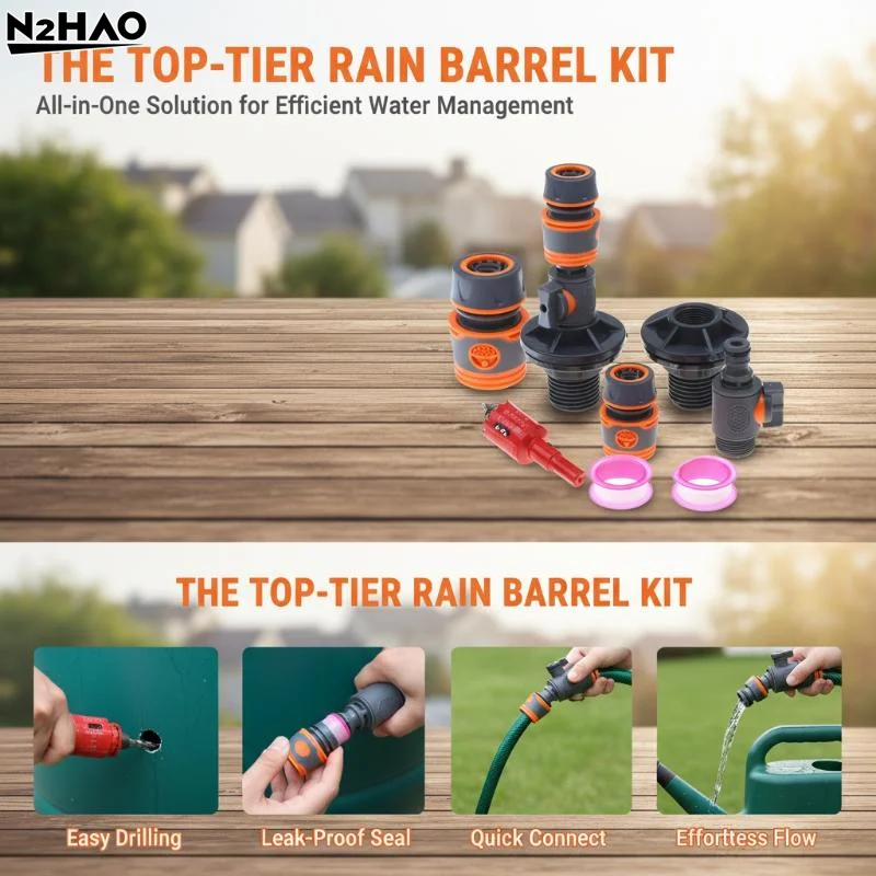 3/4 Inch PVC Water Tank Straight Valve Nipple Quick Stop Connector Rubber Coated Adapter Matching Pink Tape Plumbing