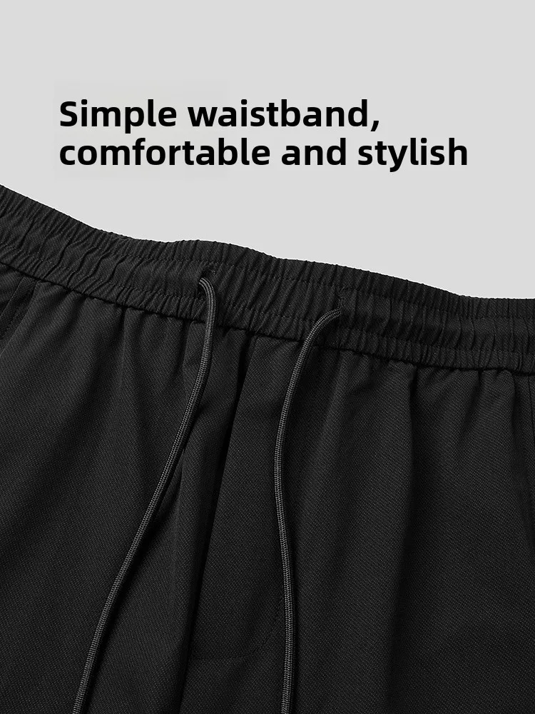 Casual Embroidered Workwear Men's Mid-Length Pants HLA POWER YOUNG Series Spring Summer New Style Standard Fit Polyester Fiber