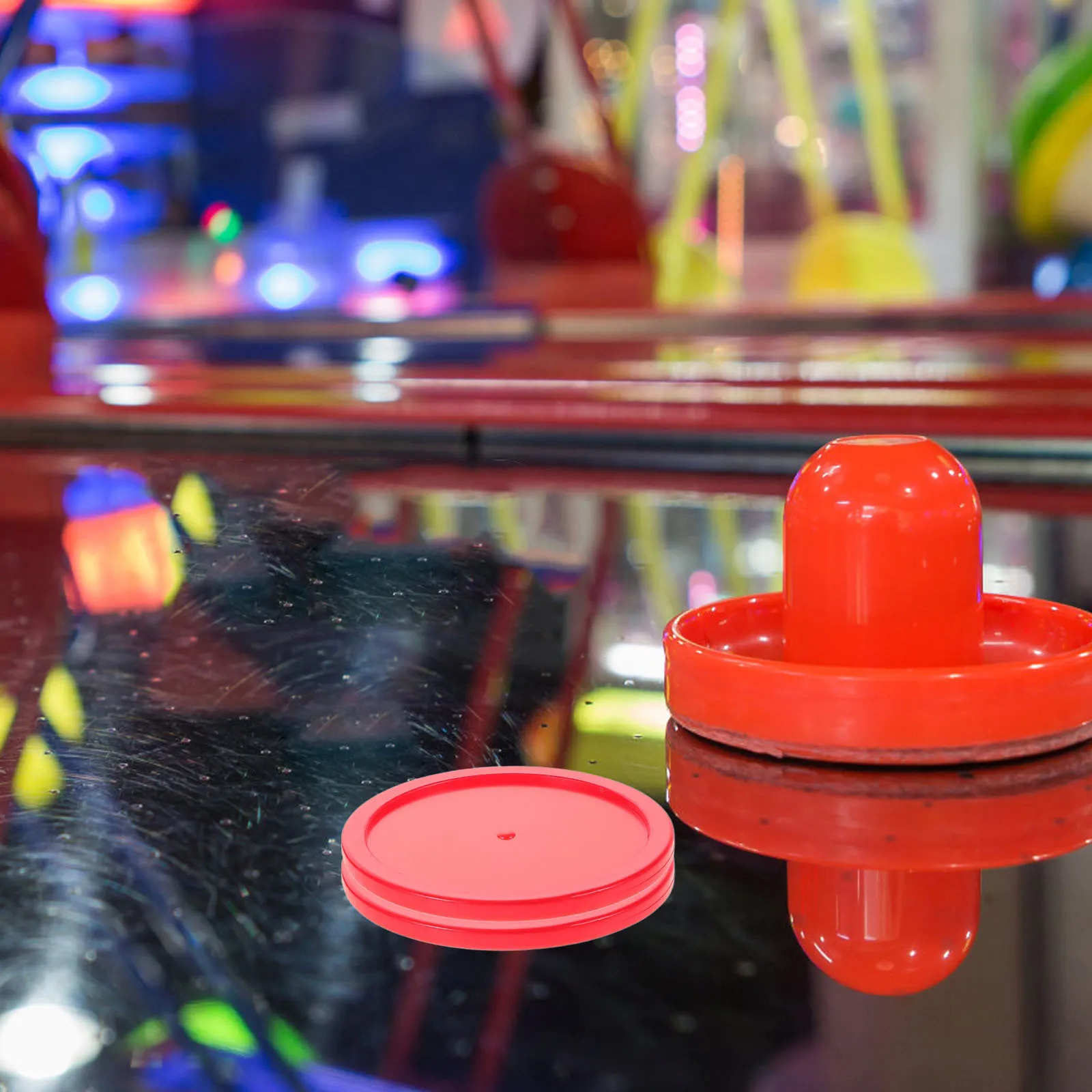 

6Pcs Ice Hockey Pucks Hard Plastic Replacement for Desktop Hockey Tables Party Game Supplies Game Table Accessories