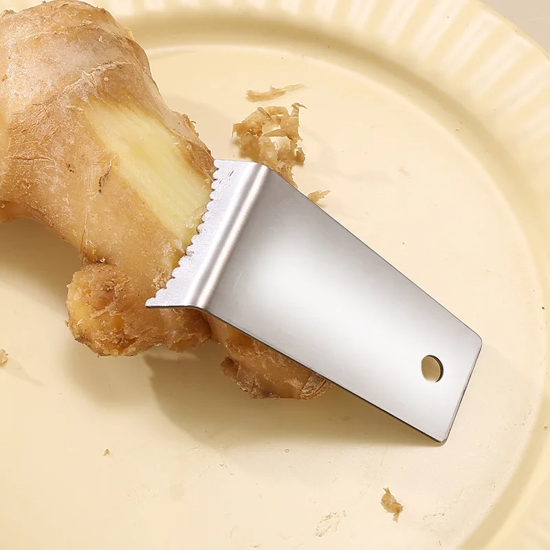 1pc Ginger Peeler Efficient and Clean Peeling Tool Durable Rust-Resistant Kitchen Utensil Ideal for Peeling Garlic Potatoes Taro