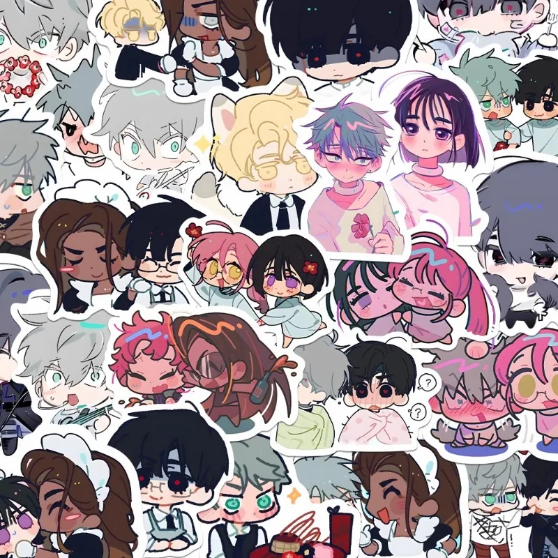 80Pcs Cartoon Anime AlienStage Cute Stickers for Laptop Funny Luggage Skateboard Home Wall Cartoon Kids Decoration