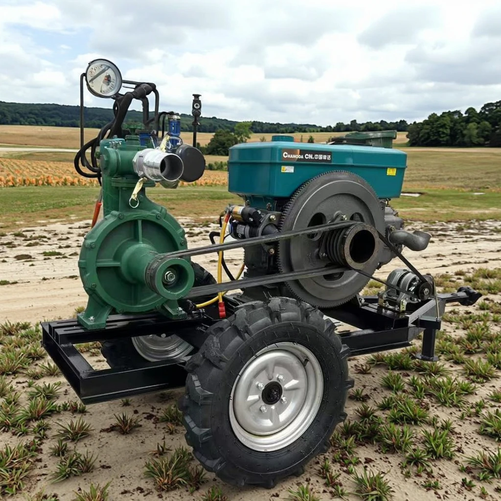 

Насос высокого давления двигателя, водяной насос высокого потока мощностью 5 л.с. с приводной валкой трактора для орошения сельскохозяйственных угодий