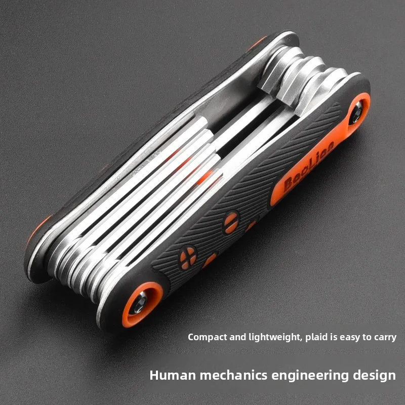 للطي سداسية أداة مفتاح الربط مجموعة متري الإمبراطوري البرقوق مفك العالمي 6 زاوية الداخلية سداسية وجع