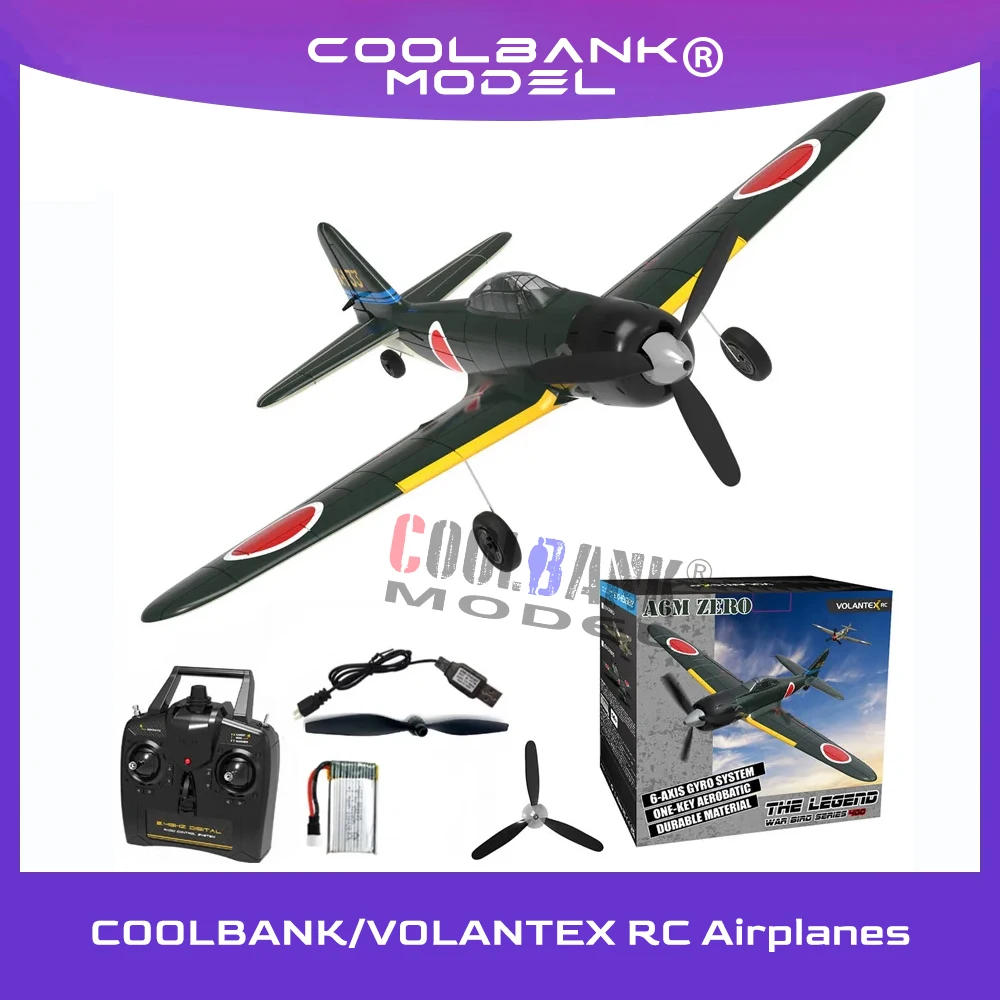 A6M Zero RC Plane 2.4G 4CH Remote Control Airplane EPP 400mm Wingspan 6-Axis Aerobatic RC Fighter P51D Mustang RTF Airplanes Boy