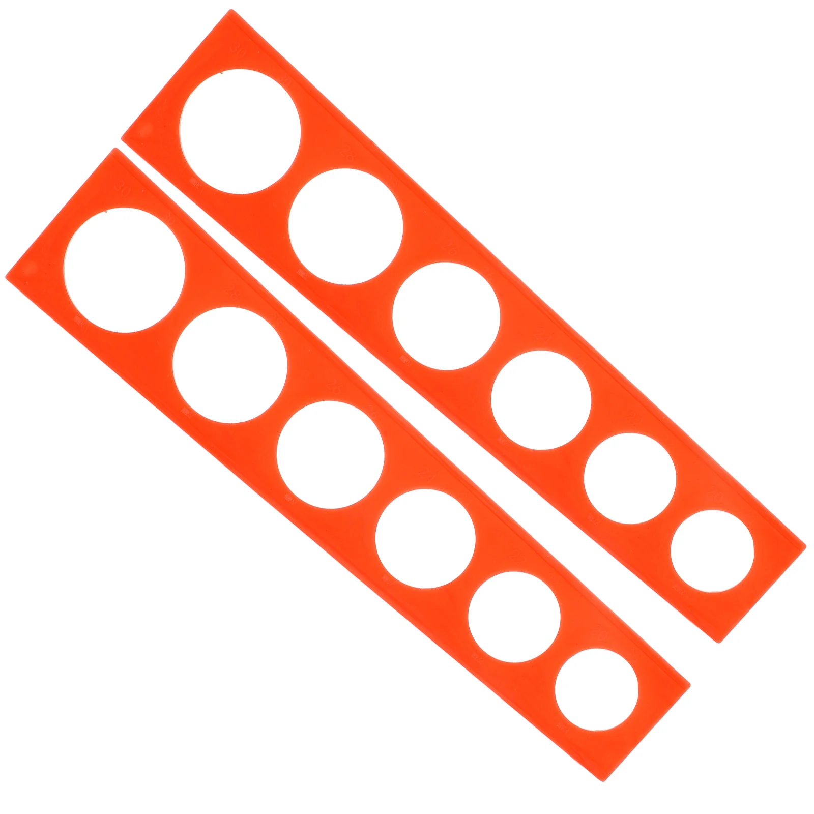 

2 Pcs Fruit Diameter Cherry Diameter Gauge Gauge 20 Measuring Ruler 30MM Grading Tool for Farms Markets Sturdy Durable