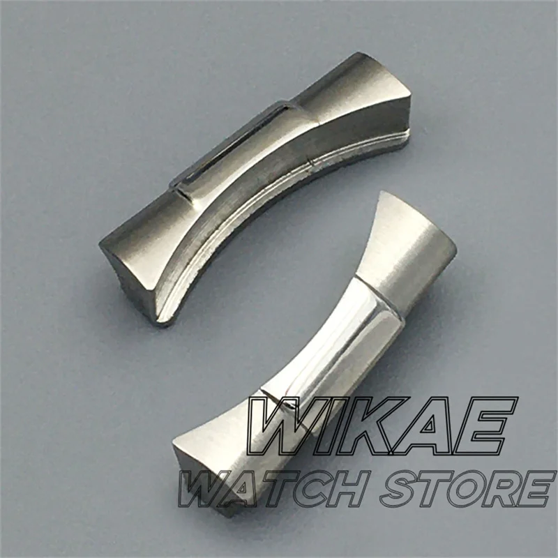 20mm Stainless Steel Curved End Link Fit 20mm Width Lug Watch Bracelet Connector For Jubilee Oyster Watchband Adapter Watch Part