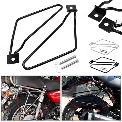 Motorcycle Saddlebag Support Bar Bracket Mount For Harley Sportster 883 Iron XL883N Dyna Fat Bob
