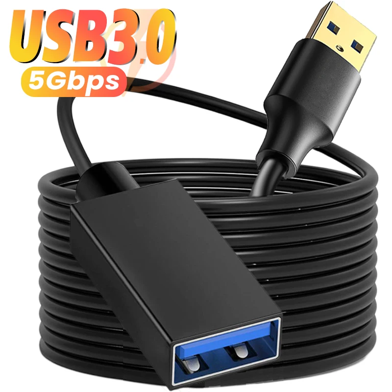 USB 3.0 / 2.0 Extension Cable Male to Female Extender Cables Data Cord USB3.0 Extenders for PC PS3 Laptop to U Disk TV USB Cable