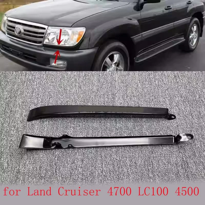FOR Land Cruiser 4700 LC100 4500 Integrated Headlight Lower Decorative Strip Large Lighting Strip Headlight Bracket Eyebrow