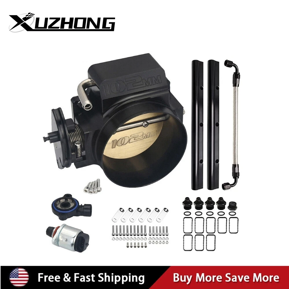 

102mm Low Intake Manifold LS1 LS2 LS6 4.8L 5.3L 5.7L w/ Fuel Rail Throttle Body