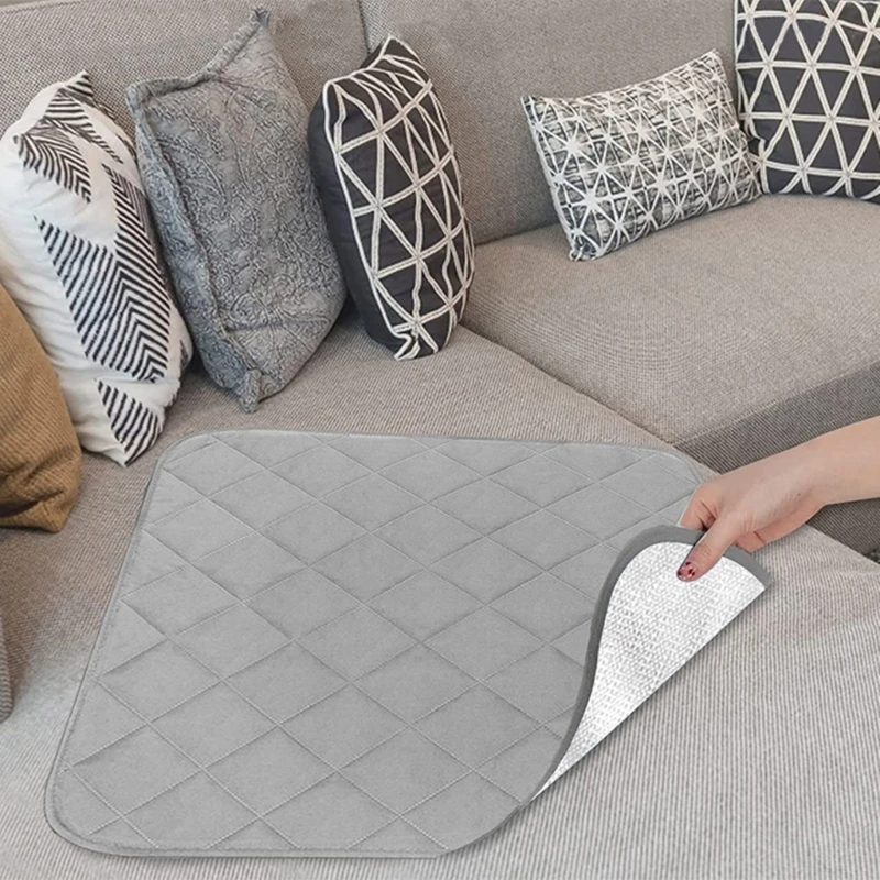 2 יחידות כרית לכיסא בריחת שתן רחיץ כרית כותנה סופגת לשימוש חוזר לקשישים