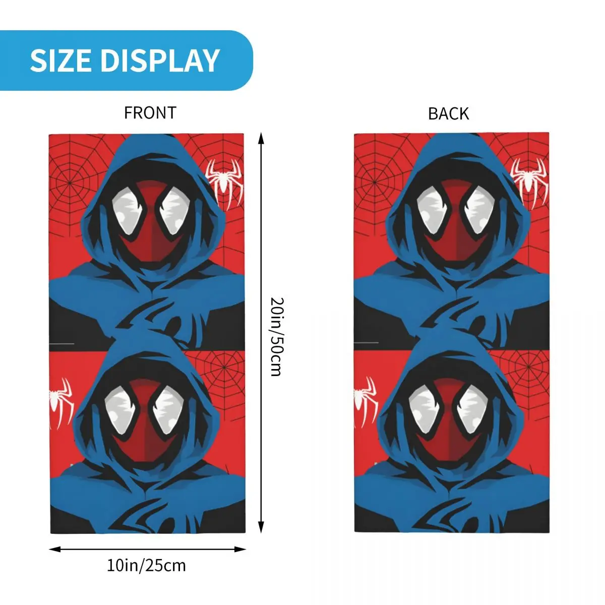 Spider Hero Marvel Spider Man Bandana Neck Cover Printed Motor Motocross Wrap Scarf Balaclava Riding Unisex Adult Winter