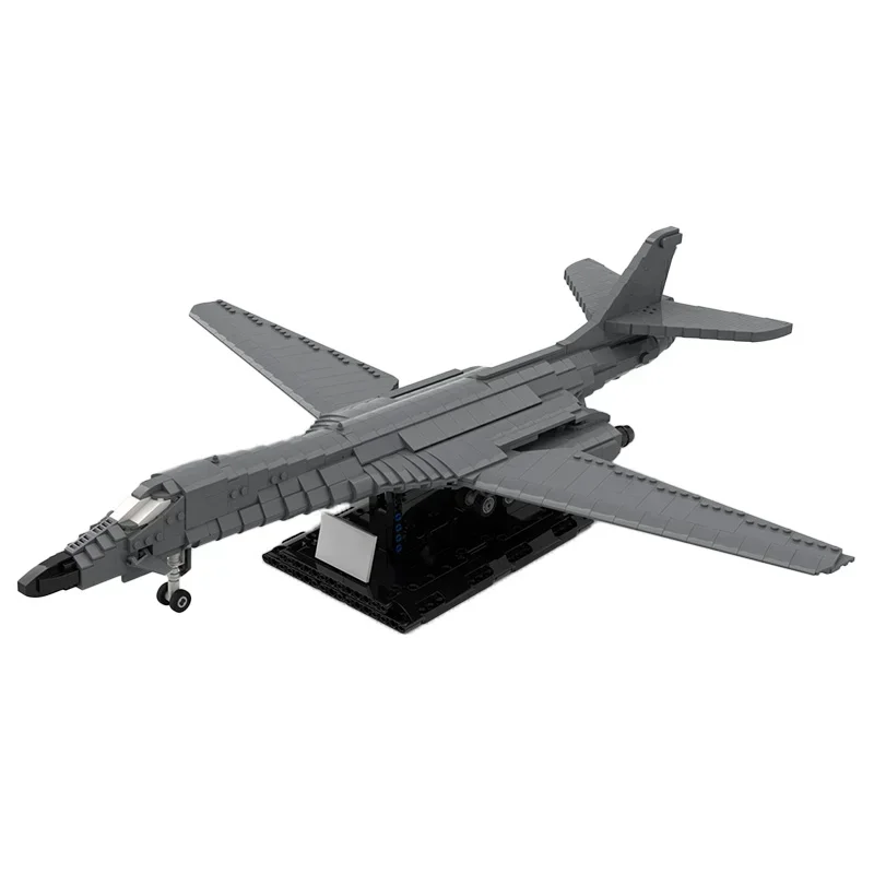 Moc klocki Model wojskowy w skali 1:72 B-1B Lancer Bomber technologia klocki modułowe prezent zabawki świąteczne zestawy do samodzielnego montażu