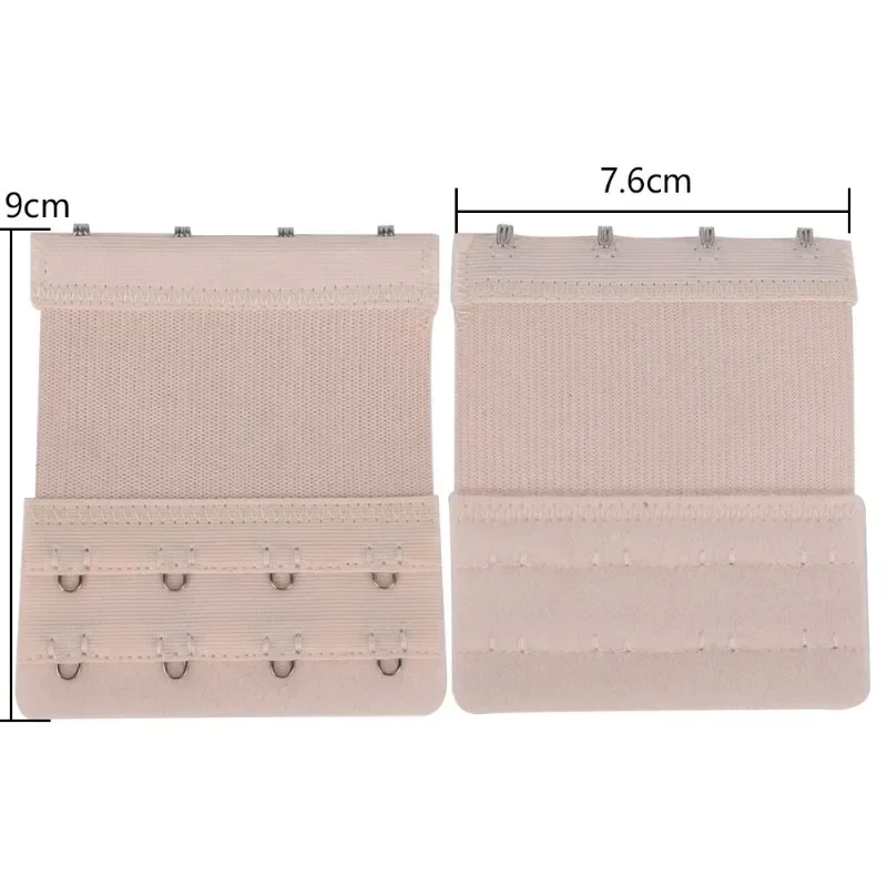 1-10pcs Ladies Nylon Extenders Buckle Extension Women 3 Row 2 Hooks Bra Strap Extender Sewing Tool Hook Intimates Accessories