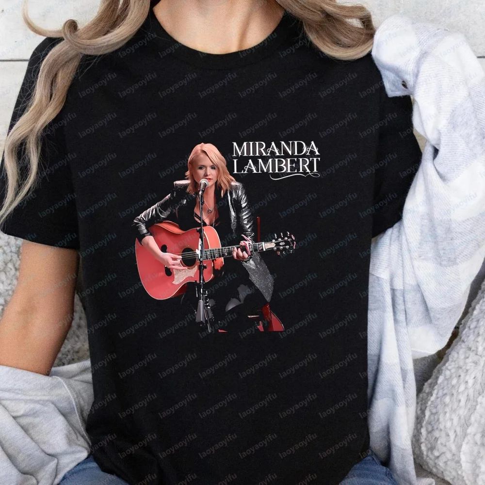 New Tops and T-shirts - Retro Country Singer Miranda Lambert - Short-sleeved Comfortable T-shirts for Both Men and Women